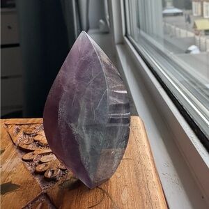Fluorite flame crystals - beautiful fluorite flame - purple and shades of blue